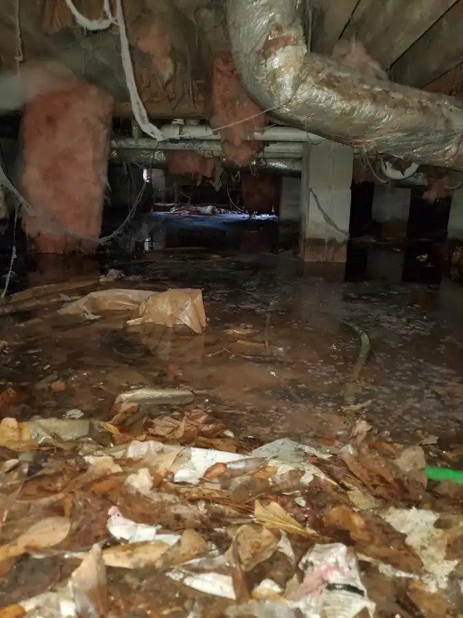 Crawl space flood assessment for Commercial Water Damage Restoration in White