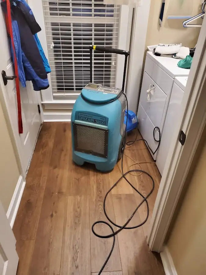 Commercial dehumidifier deployed for Crawl Space Restoration in White