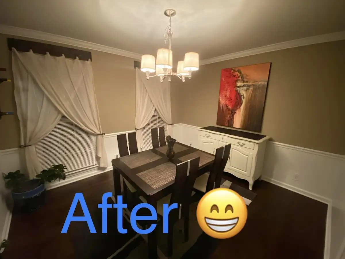 Professional dining room restoration after water damage in White
